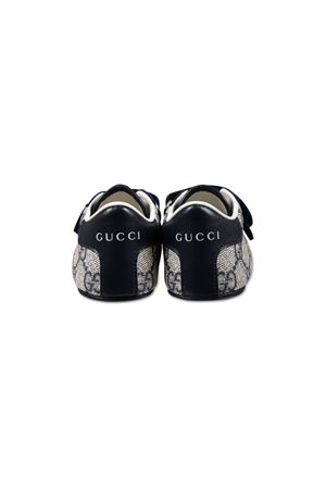snekaers in pelle blu GUCCI KIDS | 772387FACX34054